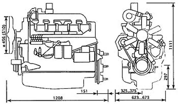 Motor_D-260_Autogreder_GS-14_dimensiuni